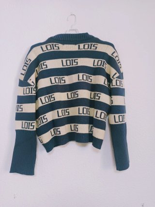 Jersey Lois Rayas Azul Beige Talla XS