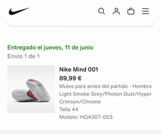 Nike Mind 001 Hombre Light smoke grey