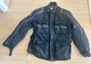 Chaqueta Moto Hombre Revit Negra, talla xl