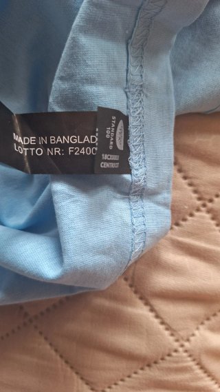 Maglia DE ROSE cotone blu