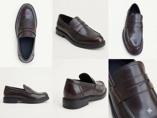 Scarpe uomo mocassino classiche bordeau 40 a 45
