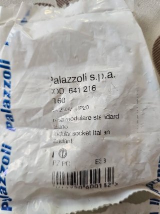 Lotto 3 Prese Modulari Palazzoli 641216