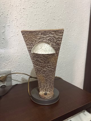 Lámpara Resina, Hierro y Cristal Murano .