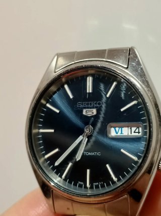 Seiko 5 Esfera Azul Sunburst Automático