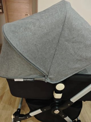 Conjunto Capota y Cubrepies Bugaboo Camaleon Gris