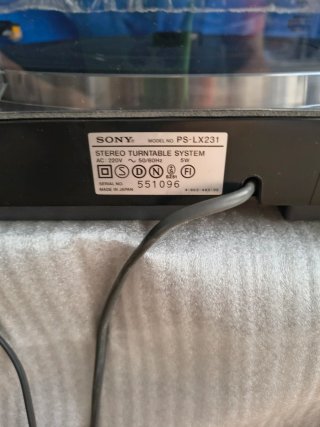 Tocadiscos Sony Negro