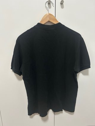 Camiseta Lacoste Negra Logo Verde