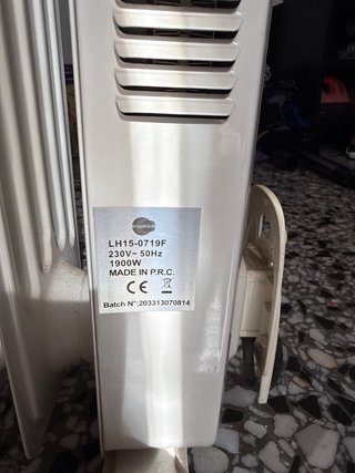 Radiador eléctrico blanco