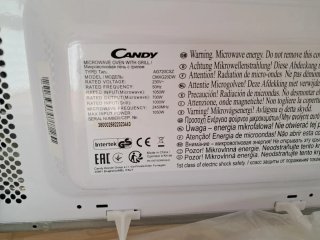 Microondas Candy CMXG20DW Grill Nuevo