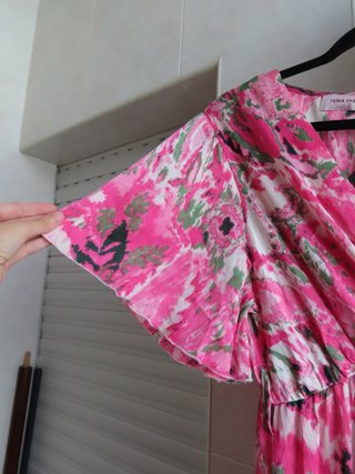 Vestido Teria Yabar floral maxi invitada