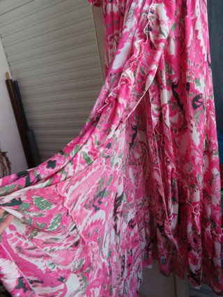 Vestido Teria Yabar floral maxi invitada