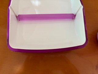 Guzzini porta bicchieri e tovaglioli viola