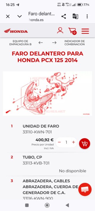Honda PCX 2022-2023 ,DESPIECE ,RECAMBIOS ,PIEZAS
