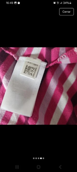 Camiseta Adidas vintage Rayas Rosa y Morado