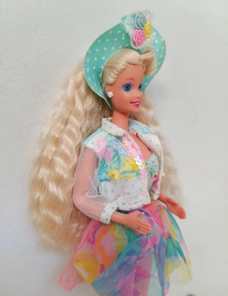 Barbie Teen Talk 1992 conjunto rosa y turquesa