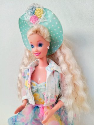 Barbie Teen Talk 1992 conjunto rosa y turquesa