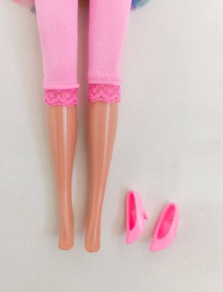 Barbie Teen Talk 1992 conjunto rosa y turquesa