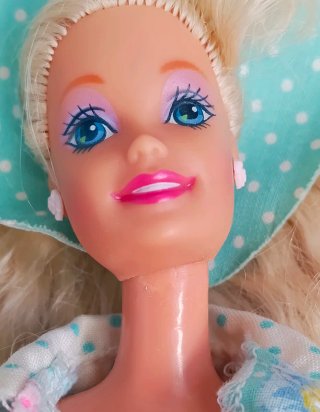 Barbie Teen Talk 1992 conjunto rosa y turquesa