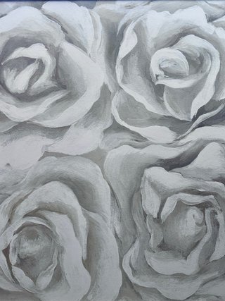 Cuadro Flores 83x83cm