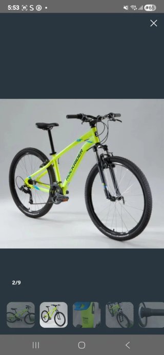 Bicicleta Montaña Rockrider ST 100 Verde