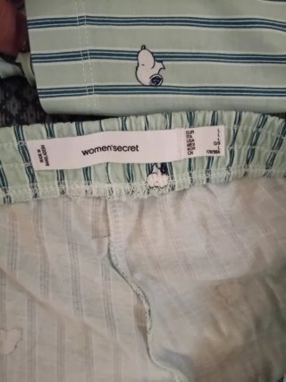 Pijama Secret Mujer Talla L Rayas Snoopy