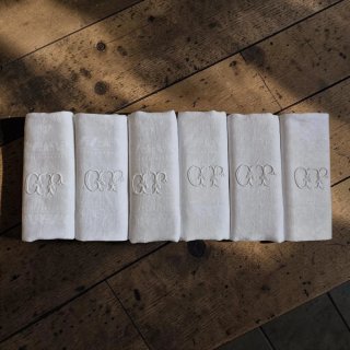 Servilletas antiguas bordadas (6 unidades)