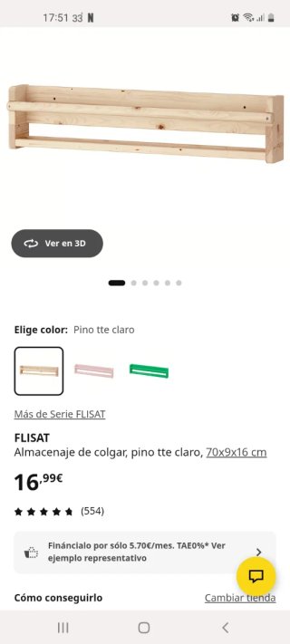 Repisa infantil madera Ikea