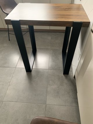 Mesa alta cocina madera