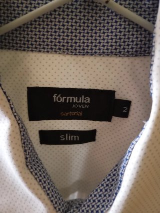 Camisa blanca Fórmula Joven
