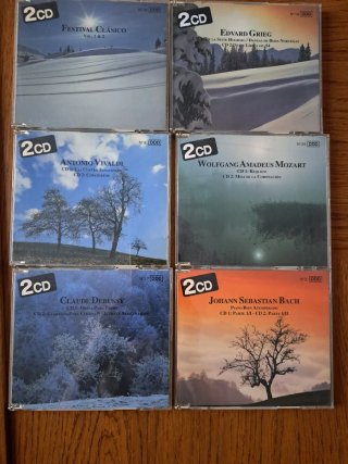 Lote 6 CDs Música Clásica: Vivaldi, Mozart, Bach..