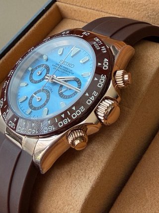 Reloj Seiko Daytona-style Azul Marrón