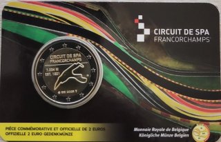 Bélgica 2 Euro Conmemorativo Spa Francorchamps