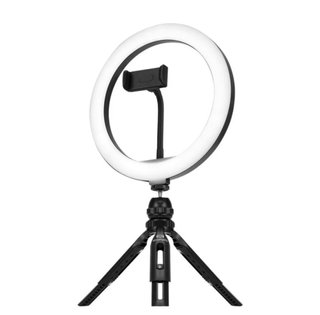 Aro LED 25cm con trípode y soporte móvil