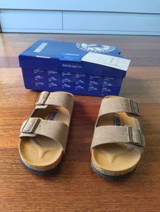 Sandalias Birkenstock Arizona Beige/Marrón