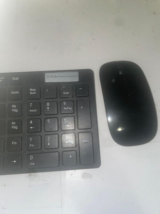 Teclado y Ratón Inalámbrico 2.4GHz Negro