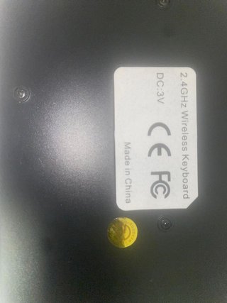 Teclado y Ratón Inalámbrico 2.4GHz Negro