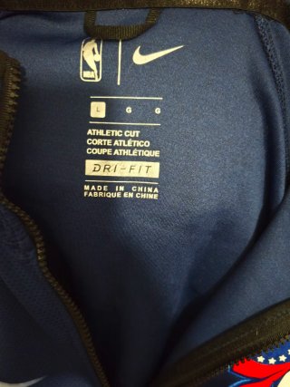 Chaqueta NBA Philadelphia 76ers Nike Azul/Roja