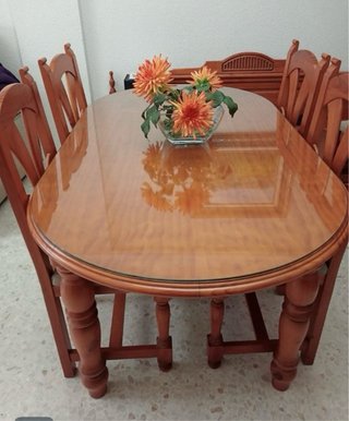 Conjunto Aparador y mesa Madera maciza pino