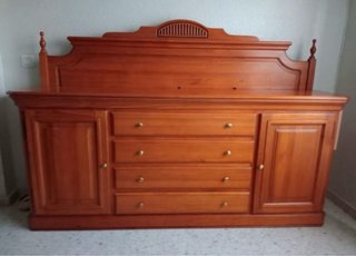Conjunto Aparador y mesa Madera maciza pino