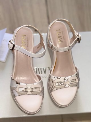Sandali Zeppa 1a Classe Bianco Platform Taglia 36