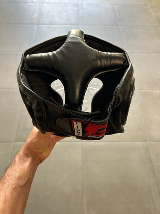 Casco Boxeo Bruiser Negro Transparente, talla L