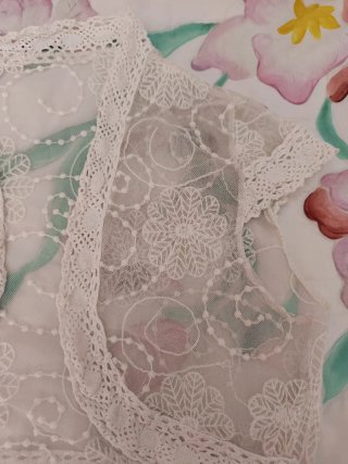 Bolero encaje blanco