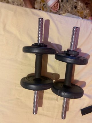 Mancuernas ajustables con discos