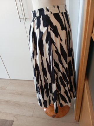 Falda larga Zara Estampada XL