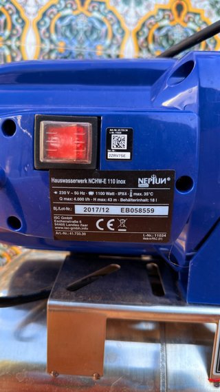 Bomba de agua Neptun 110L