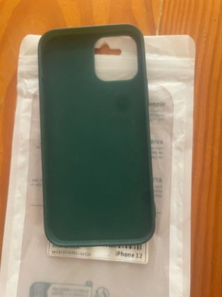 lote 2 Funda iPhone 12 color verde oscuro, v-azul