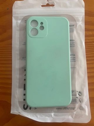 lote 2 Funda iPhone 12 color verde oscuro, v-azul