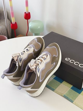 Zapatillas/Trainers ECCO Vetiver Piel Khaki/Lila