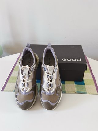 Zapatillas/Trainers ECCO Vetiver Piel Khaki/Lila