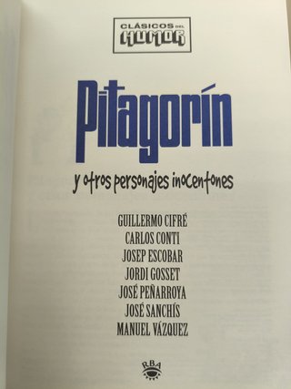 PITAGORIN Y OTROS PERSONAJES INOCENTONES CLÁSICOS